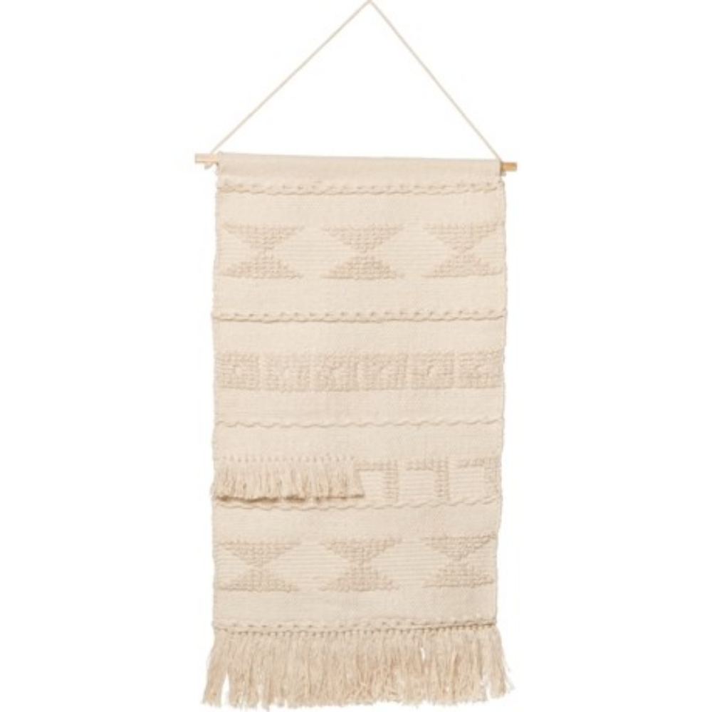 Urban86 18" x 30” Cotton Macrame Wall Hanging - Natural